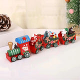 Enfeite de Natal Trenzinho Natalino em Madeira - Casas Gael
