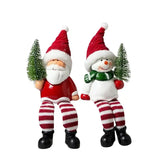 Enfeites de Natal em Cerâmica 2 Peças Decorativas - Casas Gael