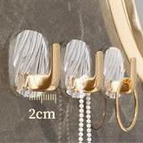 Gancho Adesivo Premium 4 Unidades para Toalhas e Acessórios - Casas Gael