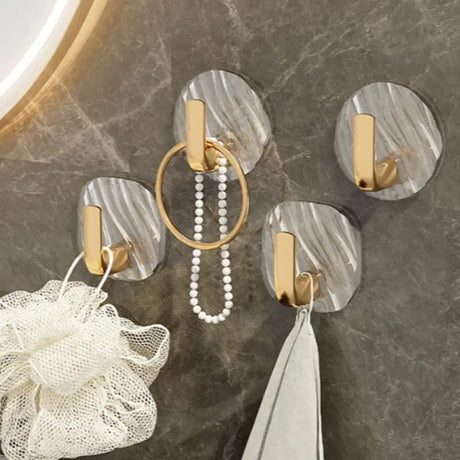 Gancho Adesivo Premium 4 Unidades para Toalhas e Acessórios - Casas Gael