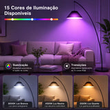 Lâmpada LED Recarregável Sem Fio E27 15 Cores Controle Remoto - Casas Gael
