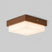 Luminária de Teto Plafon Decorativo de Madeira 20cm - Casas Gael 