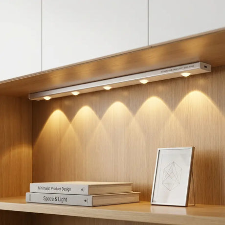 Luminária LED com Sensor de Movimento Recarregável USB 3 Cores luz - Casas Gael