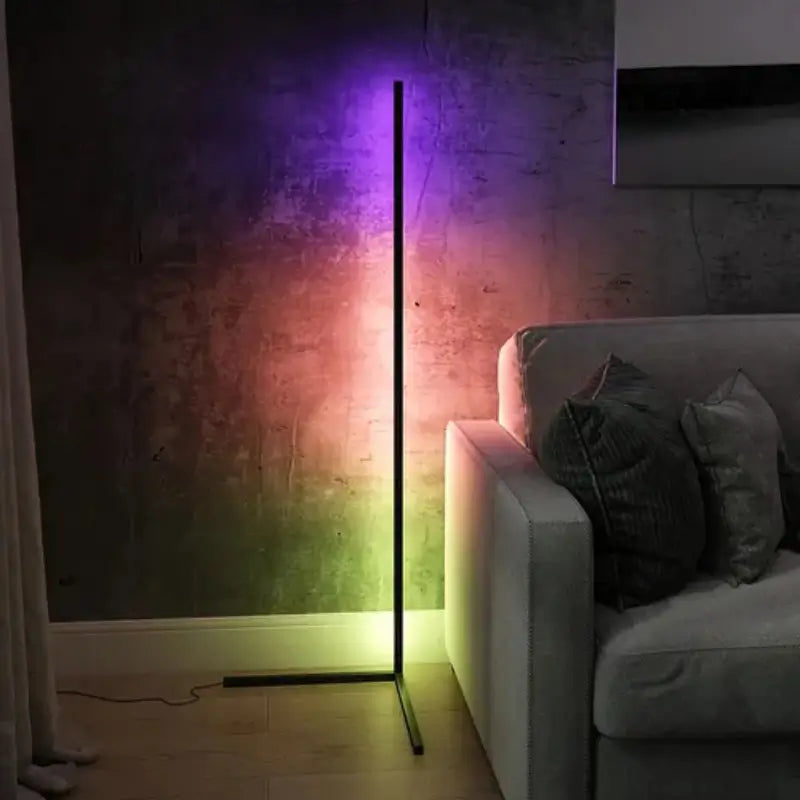 Luminária de Chão Barra Led RGB com Controle Remoto - Casas Gael
