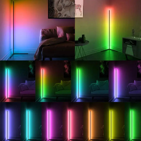 Luminária de Chão Barra Led RGB com Controle Remoto - Casas Gael