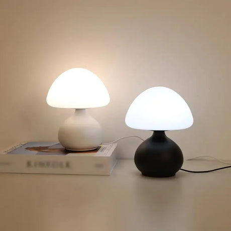 Luminária de Mesa Cogumelo LED Minimalista 3 Cores Dimerizável - Casas Gael
