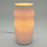 Luminária de Mesa Decorativa 3D Ondulada Design Escultura - Casas Gael