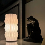 Luminária de Mesa Decorativa 3D Ondulada Design Escultura - Casas Gael