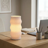 Luminária de Mesa Decorativa 3D Ondulada Design Escultura - Casas Gael