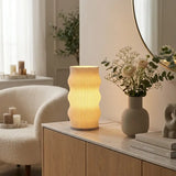 Luminária de Mesa Decorativa 3D Ondulada Design Escultura - Casas Gael