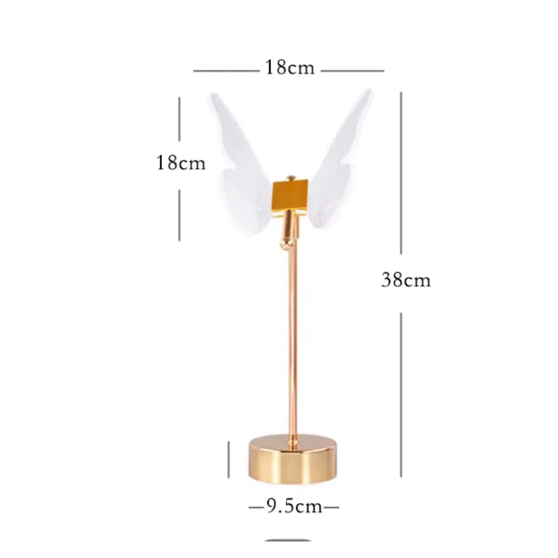 Luminária de Mesa Decorativa Borboleta Nórdica 3 Tons de Luz - Casas Gael