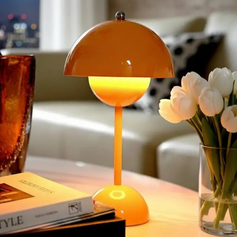 Luminária de Mesa Decorativa Cogumelo sem Fio - Casas Gael