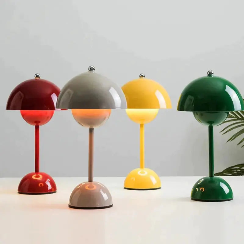 Luminária de Mesa Decorativa Cogumelo sem Fio - Casas Gael