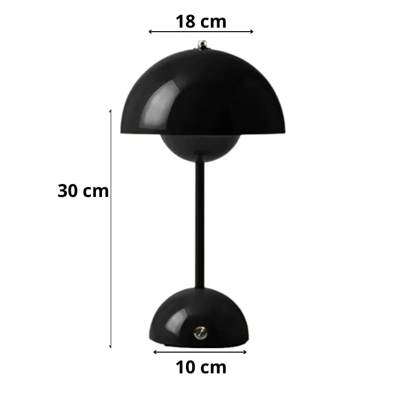 Luminária de Mesa Decorativa Cogumelo sem Fio - Casas Gael