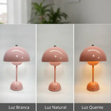 Luminária de Mesa Decorativa Cogumelo sem Fio - Casas Gael