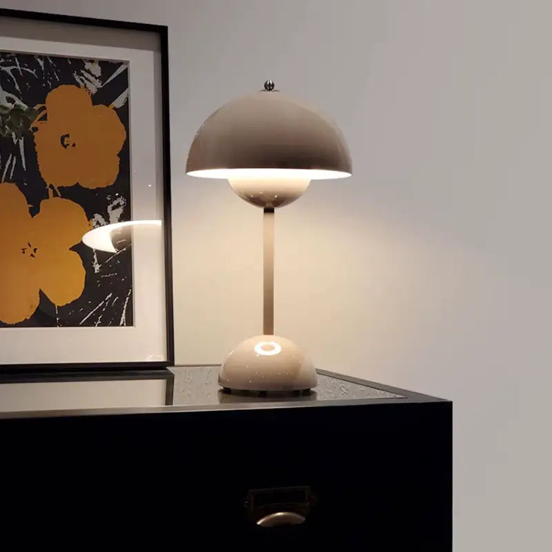 Luminária de Mesa Decorativa Cogumelo sem Fio - Casas Gael