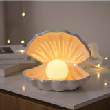 Luminária de Mesa Decorativa Concha sem Fio - Casas Gael