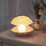 Luminária de Mesa Decorativa Concha sem Fio - Casas Gael