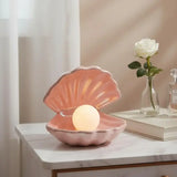 Luminária de Mesa Decorativa Concha sem Fio - Casas Gael