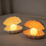 Luminária de Mesa Decorativa Concha sem Fio - Casas Gael