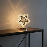 Luminária de Mesa Decorativa LED 3D Lua Estrela - Casas Gael