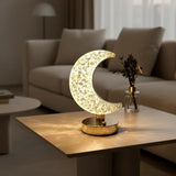 Luminária de Mesa Decorativa LED 3D Lua Estrela - Casas Gael