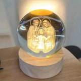 Luminária de Mesa Decorativa LED 3D Sagrada Família USB - Casas Gael