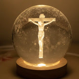 Luminária de Mesa Decorativa LED Globo 3D Religiosa - Casas Gael