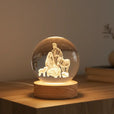 Luminária de Mesa Decorativa LED Globo 3D Religiosa - Casas Gael