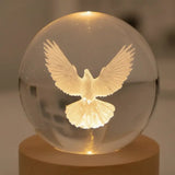 Luminária de Mesa Decorativa LED Globo 3D Religiosa - Casas Gael