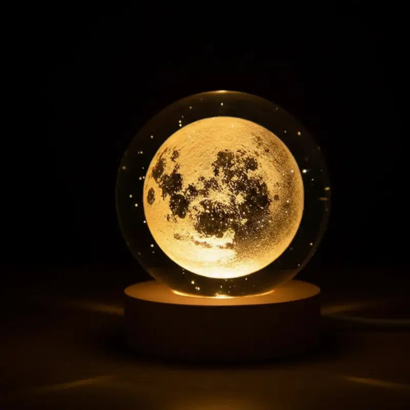 Luminária de Mesa Decorativa LED Globo 3D Universo USB - Casas Gael