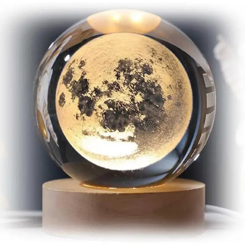 Luminária de Mesa Decorativa LED Globo 3D Universo USB - Casas Gael