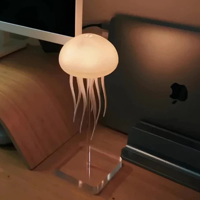 Luminária de Mesa Decorativa LED RGB Água-Viva Recarregável - Casas Gael