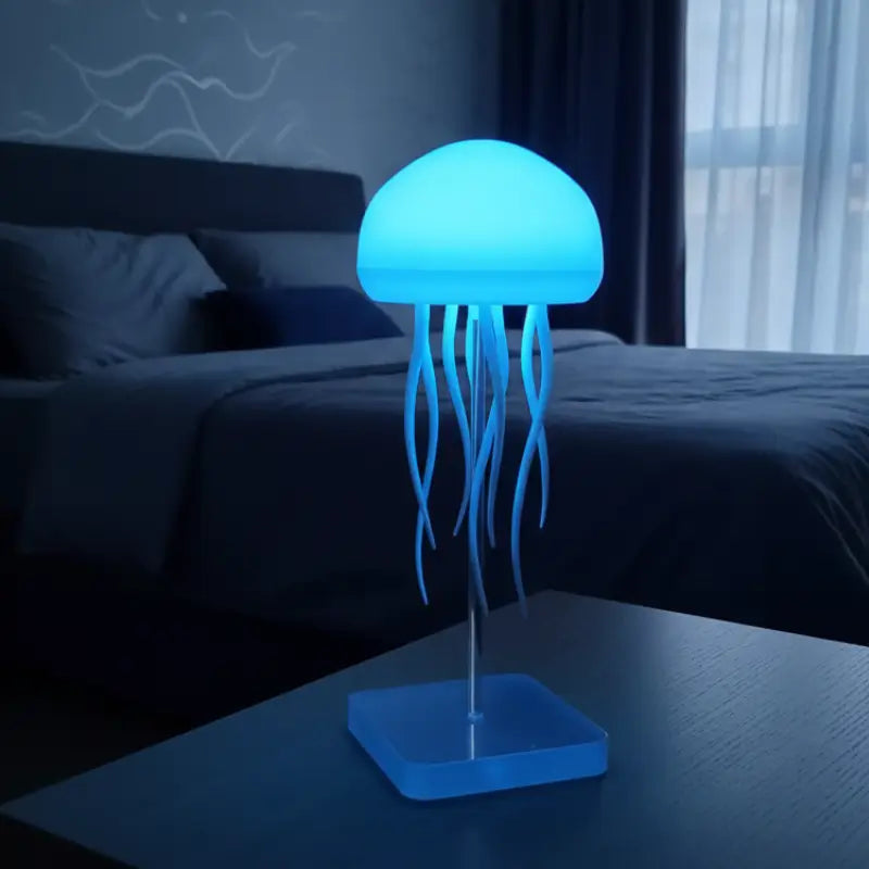 Luminária de Mesa Decorativa LED RGB Água-Viva Recarregável - Casas Gael