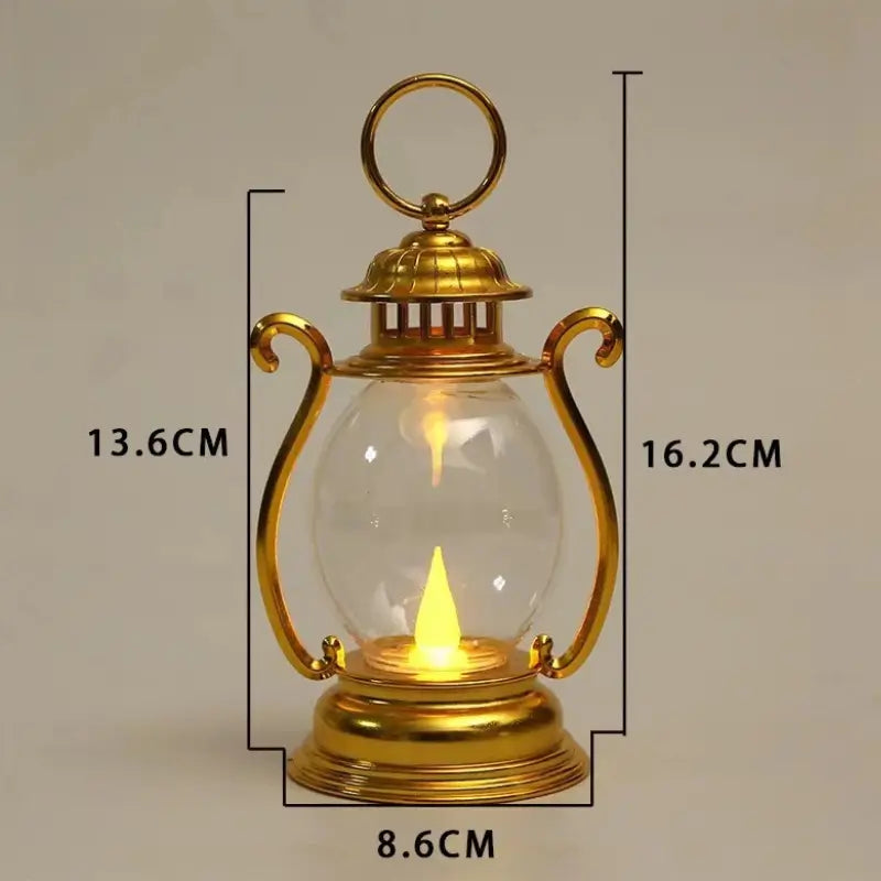 Luminária de Mesa Decorativa Led Lampião para Mesa Posta Eventos - Casas Gael