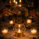 Luminária de Mesa Decorativa Led Lampião para Mesa Posta Eventos - Casas Gael