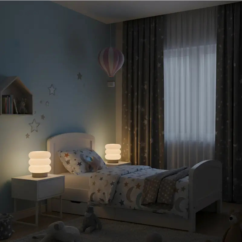 Luminária de Mesa Decorativa Nuvem com Lâmpada LED Casas Gael