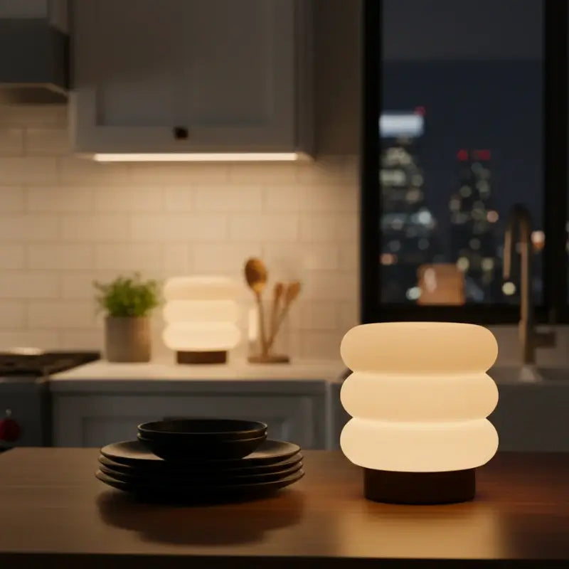 Luminária de Mesa Decorativa Nuvem com Lâmpada LED Casas Gael