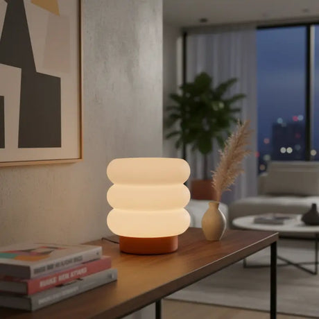 Luminária de Mesa Decorativa Nuvem com Lâmpada LED Casas Gael