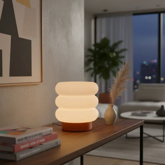 Luminária de Mesa Decorativa Nuvem com Lâmpada LED Casas Gael