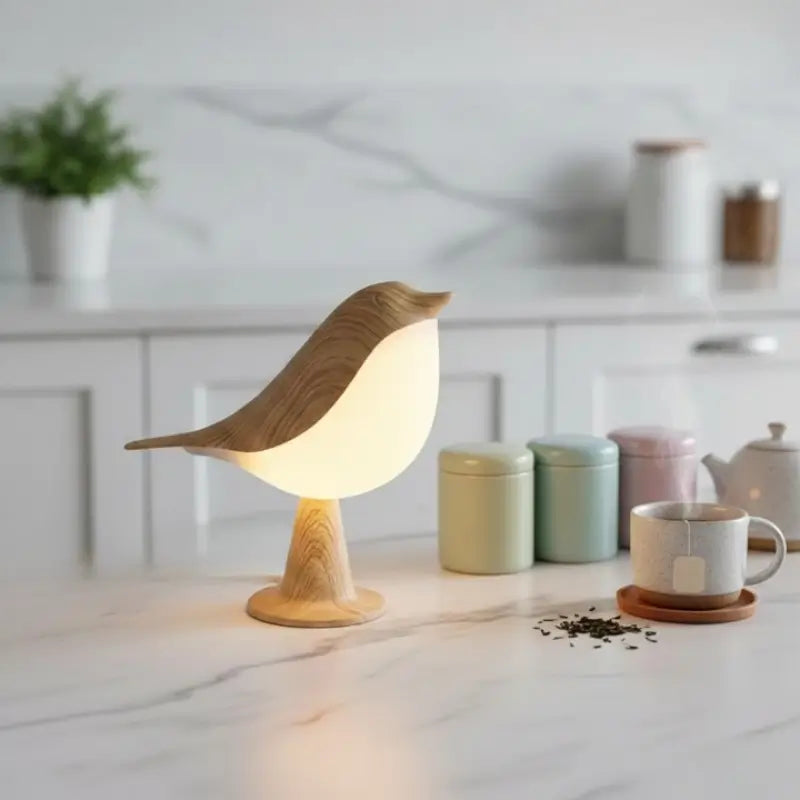 Luminária de Mesa Decorativa Pássaro LED 3 Tons de Luz - Casas Gael