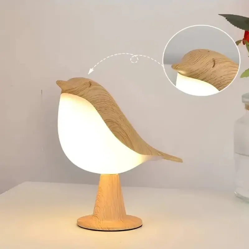 Luminária de Mesa Decorativa Pássaro LED 3 Tons de Luz - Casas Gael