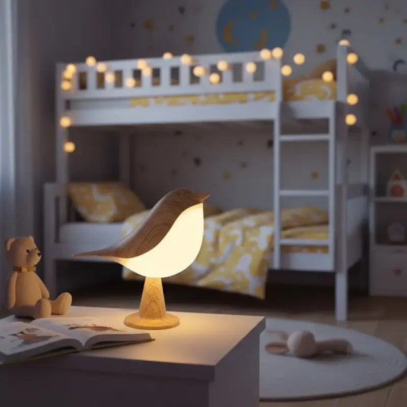 Luminária de Mesa Decorativa Pássaro LED 3 Tons de Luz - Casas Gael