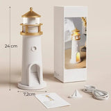 Luminária de Mesa Decorativa Projetor Luar LED com Controle Remoto - Casas Gael