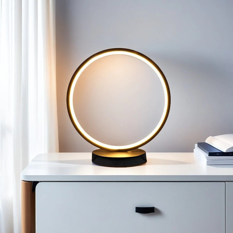 Luminária de Mesa Decorativa Redonda LED Moderna