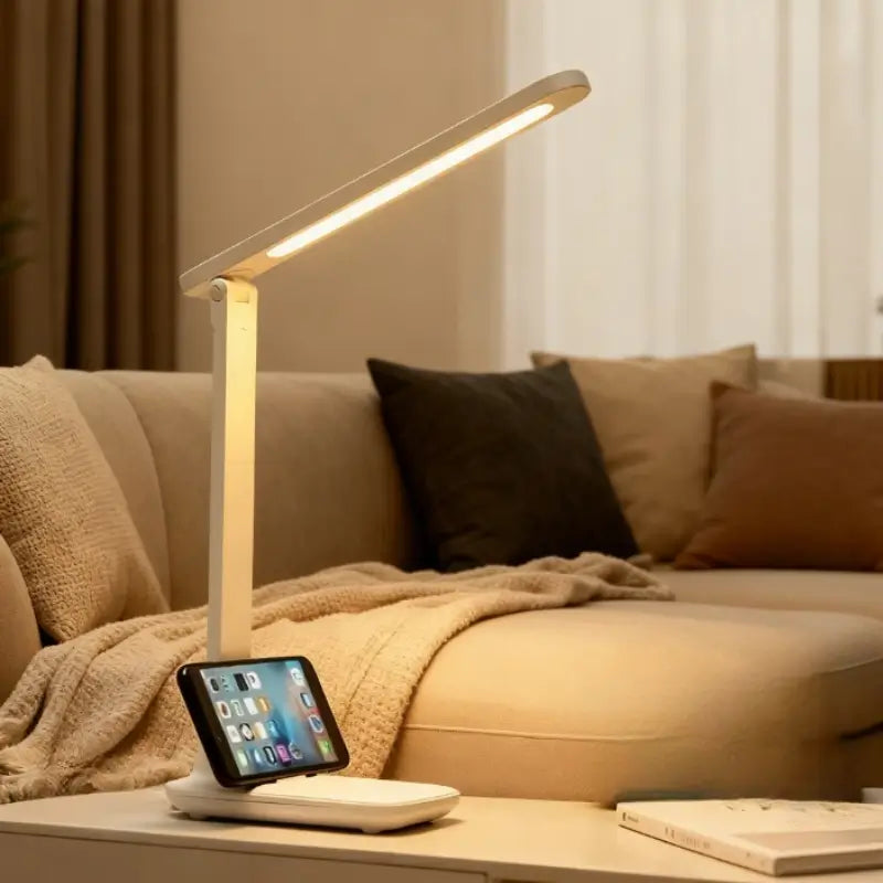 Luminária de Mesa LED Leitura Ajustável Recarregável 3 Modos - Casas Gael