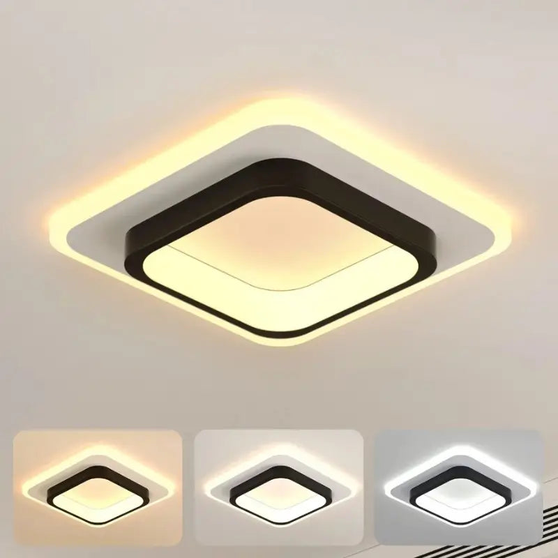 Luminária de Teto LED Moderna Plafon 3 Tons de Luz para Sala e Quarto - Casas Gael