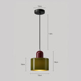 Luminária de Teto Pendente Nórdica em Vidro Cores- Casas Gael