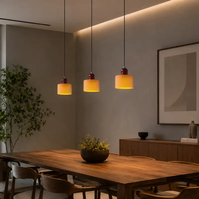 Luminária de Teto Pendente Nórdica em Vidro Cores- Casas Gael