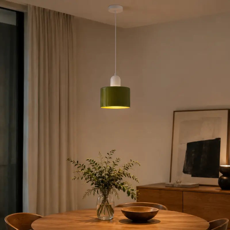Luminária de Teto Pendente Nórdica em Vidro Cores- Casas Gael